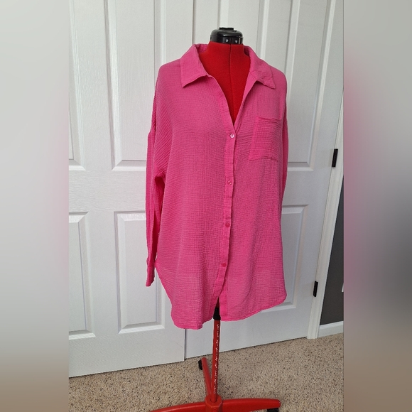 Shade & Shore Pink Swim Coverup - Picture 2 of 10